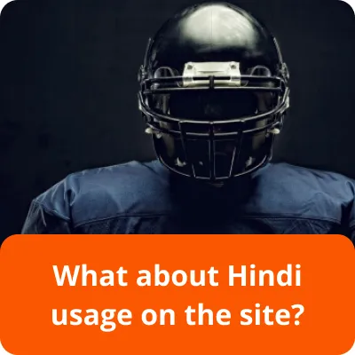 Hindi usage on the site Hindi usage on the site mostbet
